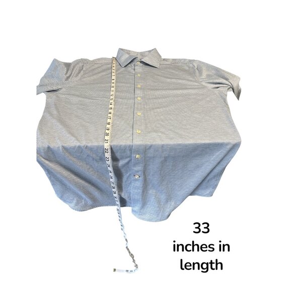 Cremieux Long Sleeve Button Down Shirt | Gray Microstripe | Smart Casual Minimal - Picture 5 of 5